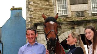 Dual Aintree Grand National winning jockey Davy Russell and Tiger Roll victory parade [upl. by Akimahs]