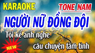 Người Nữ Đồng Đội Karaoke  Tone Nam  Karaoke Thanh Trà [upl. by Ermanno]