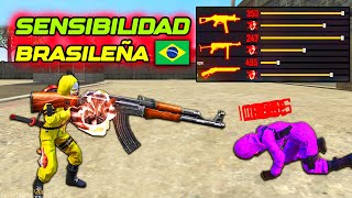 USA ESTA SENSIBILIDAD BRASILEÑA PARA DAR TODO ROJO 😳🔥 FREE FIRE [upl. by Polik61]