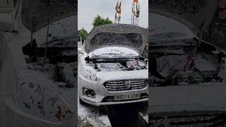 Car Wash With Foam Wash  Dizzar Car Engine Cleaning 🤔 youtubeshorts cars yt shorts [upl. by Odarbil]