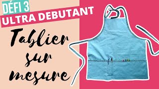 TUTO  coudre un tablier sur mesure pour maitresse couture cuisine jardin enfant [upl. by Eisyak83]