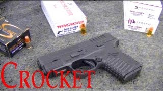 XDS Ammo Feed Test  Speer Gold Dot 124 HP Federal 115 FMJ Winchester 147 JHP [upl. by Adamok]