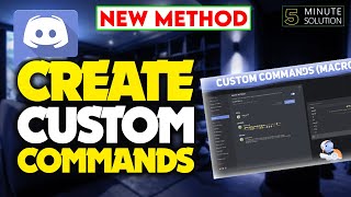 How to create custom commands Discord 2024 [upl. by Yrhcaz282]