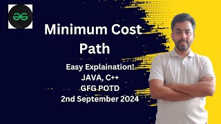 Minimum Cost Path  GFG POTD 2nd Sep 2024  JAVA  C [upl. by Sihon355]