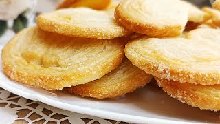 How to Make Sweet amp Crunchy French Palmier Cookies  Easy Recipe [upl. by Enogitna684]