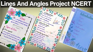 Maths Project Class 7 NCERT  Lines And Angles Chapter No 5  Types Of Angles [upl. by Ellierim285]