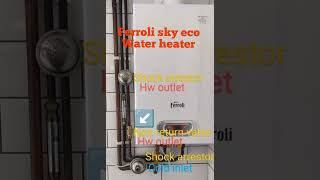 how to fit a ferroli sky eco water heater [upl. by Oratnek]