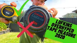 Tape measure review and comparison Lufkin shockforce vs Stanley fatmax [upl. by Boony297]