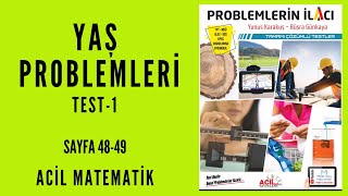 PROBLEMLERİN İLACI SORU BANKASI Acil MatematikSayfa 4849 [upl. by Araiek861]