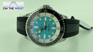 Breitling Superocean Automatic 44mm Turquoise Review Luxury Dive Watch  Watch Review [upl. by Roti]