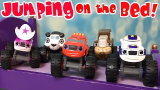 BLAZE and the MONSTER MACHINES JUMPING ON THE BED Nursery Rhymes😀😀 [upl. by Gabrielle]