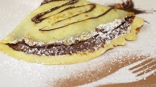 Crepes alla Nutella  Ricetta di Fidelity Cucina [upl. by Hinman]