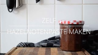 zelf hazelnotenpasta Nutella maken [upl. by Ocram]