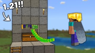 Easy 121 Mob Farm in Minecraft Bedrock MCPEXboxPSSwitchPC [upl. by Irolam649]