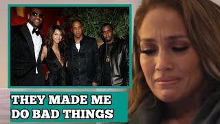 Jennifer lopez CRIES as she reveals Beyonce and JayZ influenced her to stay at Diddys Freakoffs [upl. by Isyad285]