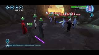 SWGOH Territory War — Omicron Mara Jade vs Omicron Kelleran Beq with Beq Datacron [upl. by Natloz]