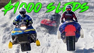 The BIGGEST Cheap Snowmobile Race EVER [upl. by Johnnie]