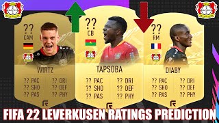 FIFA 22  BAYER LEVERKUSEN RATINGS PREDICTION  FT WIRTZ DIABY TAPSOBA [upl. by Eninnaj426]