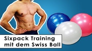 Sixpack Training  Bauchmuskel Übungen mit dem Gymnastikball [upl. by Halona]