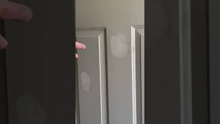 Restoring dented metal entry door [upl. by Rekab]