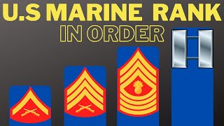 US Marine Corps Ranks in order [upl. by Atlas856]