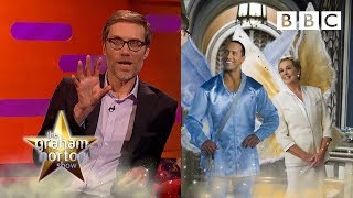 When Stephen Merchant came toe to toe with THE ROCK 💪  BBC The Graham Norton Show [upl. by Hetti270]