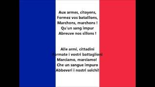 Inno nazionale della Francia  La Marsigliese FR IT lyrics [upl. by Skantze]