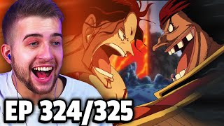 ACE VS BLACKBEARD One Piece Episode 324 amp 325 REACTION [upl. by Leid]