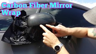 How to vinyl wrap your mirrors outside Learn how to vinyl wrap alone by CKWRAPS [upl. by Aivad894]