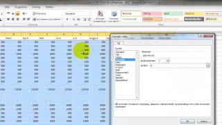 Excel 2010 Norsk  Budsjett  Nybegynnere  Del 2  Formattering av celler [upl. by Franklin523]