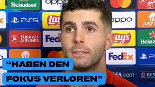 Enttäuschter Pulisic hofft auf BVBSieg vs PSG  Interview [upl. by Iramaj]