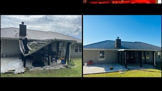 Flat Roof panel Installation Before amp After [upl. by Diver]