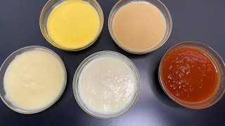 5 Mother Sauces  basic and classical cuisine [upl. by Ahsia24]