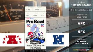 1978Jan23 • NFL Pro Bowl Game • Radio Broadcast [upl. by Zenitram]