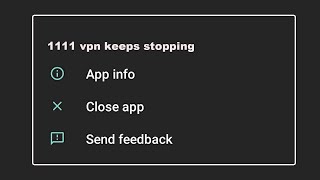 How To Fix 1111 VPN App Keeps Stopping Error in Android Phone [upl. by Sanoj]