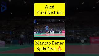 Nishida Full Power Spike 🔥 volleyball nishida nishidayujijump trending shorts [upl. by Nobe]