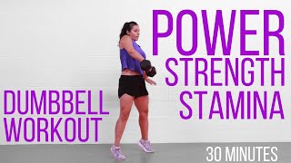 High Intensity Strength Training Workout  Dumbbell  Full Body [upl. by Allare995]