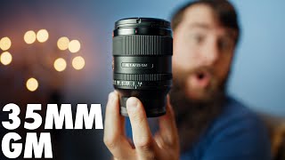 Sony 35mm GM 14 Lens Review For Filmmakers  BEATS Sigma 35mm 12 [upl. by Ailefo]