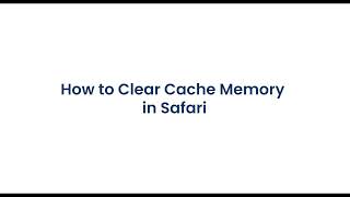 How to clear browser cache  Safari [upl. by Rebak]