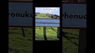 Can you read it The longest place name in the world fyp funfacts newzealand geography hills [upl. by Aniale517]