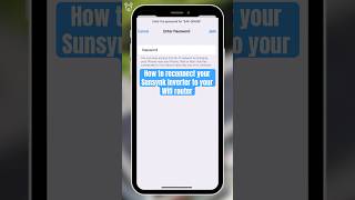 🛜 How to guide for reconnecting your sunsynk inverter to your new WiFi network Sunsynk Guide [upl. by Nylrak]