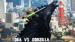 baby yoda vs godzilla😂😂😂😂😂😂 [upl. by Kciv51]