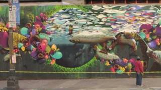 wwwArtPrimocom Presents Weirdo Spray Paints a Giant Graffiti Mural [upl. by Sampson]