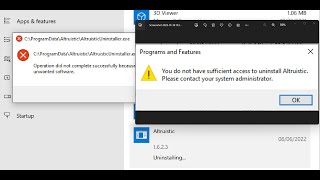 How To Uninstall File Named Altruistic Fix Altruistic Not Uninstalling On Windows PC [upl. by Earased]