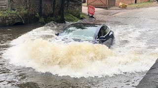 Rufford Ford  Vehicles vs DEEP water compilation  76 [upl. by Euqram]