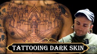 Tattoo Experience Tattooing Darker Skin [upl. by Amari129]