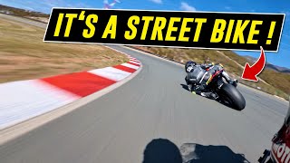 I rode against a STREET BIKE on the TRACK [upl. by Mufi]