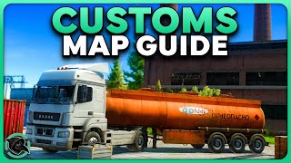 ULTIMATE CUSTOMS BEGINNER MAP GUIDE  Escape from Tarkov [upl. by Alikee]