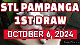 STL PAMPANGA RESULT TODAY 1ST DRAW OCTOBER 6 2024 11AM  SUNDAY [upl. by Marty]