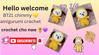 BT21Amigurumi crochet💜Chimmy amigurumi crochet how to amigurumi crochetchonwe4025foryouyoutube [upl. by Dougall730]